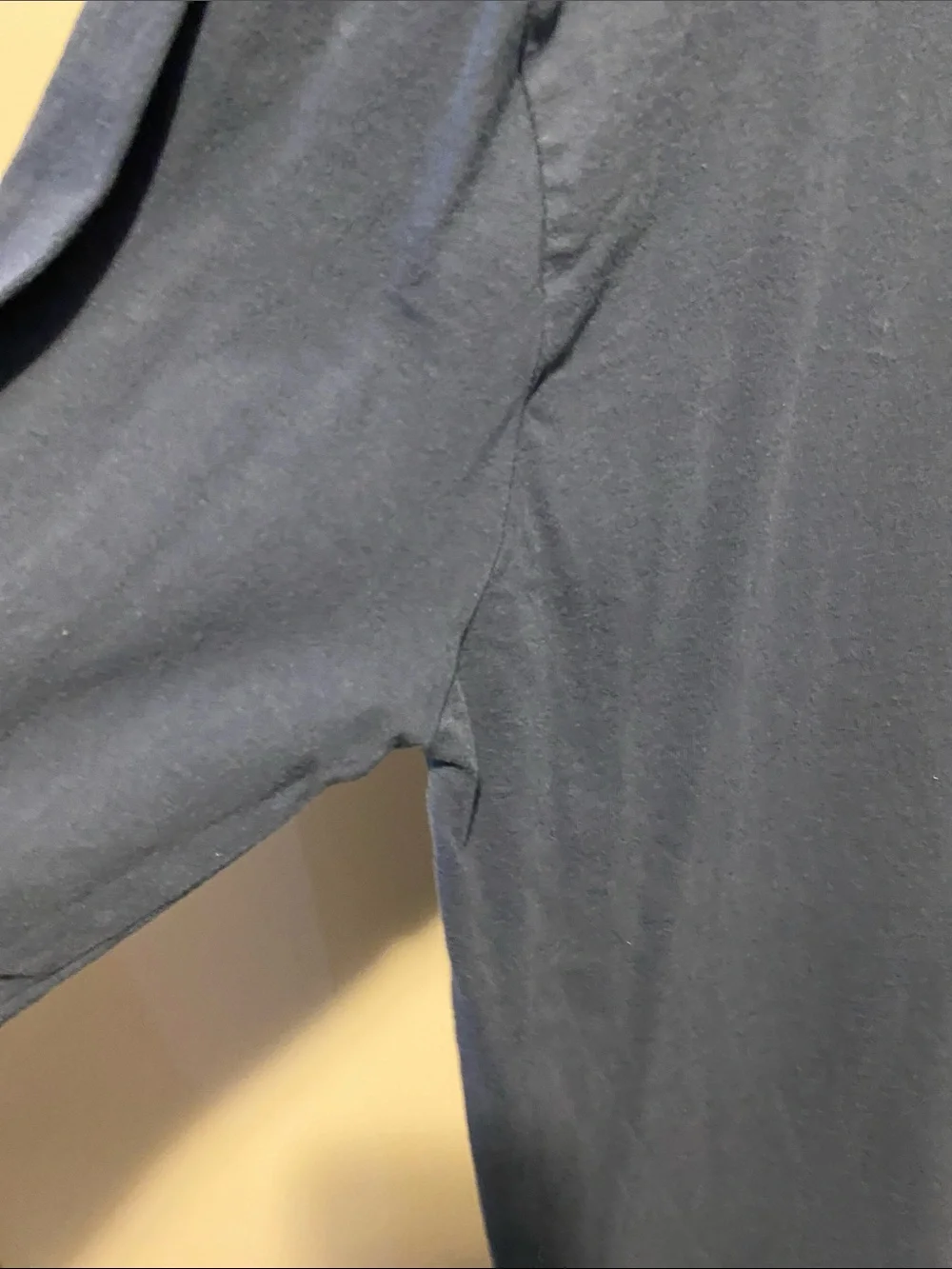 The North Face Blue Long Sleeve Logo Tee with White Print